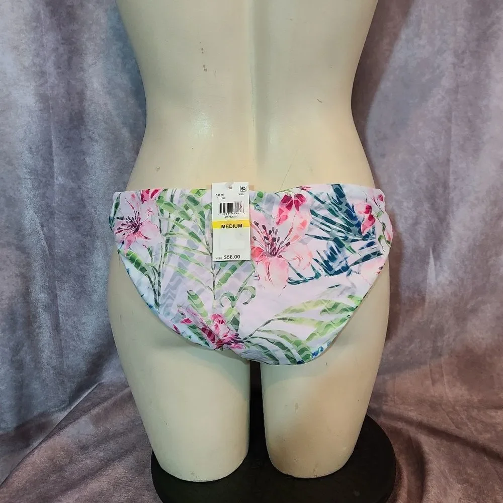Becca‎ Tropical Palm Print Bikini Bottoms Size Medium